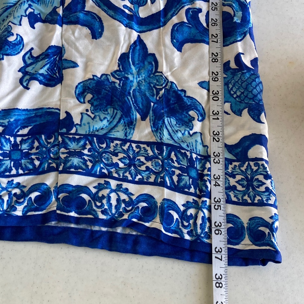 Haute Hippie Blue & White Palazzo Pants - Picture 7 of 8